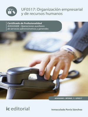 cover image of Organización empresarial y de recursos humanos. ADGG0408
